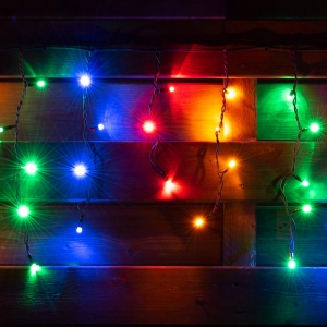 Гірлянда-штора Novogod'ko вулична Бахрома 80 LED різнокольорова 5.5 м (801194)
