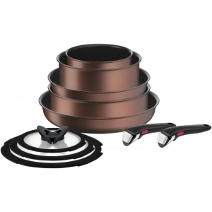 порівняти ціни на Набір посуду зі знімною ручкою Tefal L7659042 Resource 10 пр