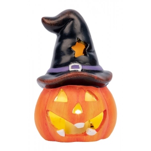 Декор Halloween YES! Fun Pumpkin in hat 10 см (974188)