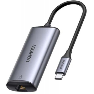 Перехідник USB-C - Ethernet UGREEN USB C 3.0 Ethernet RJ45 CM275 Gray (70446)