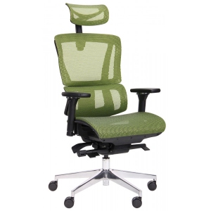 Крісло офісне AMF Agile Black Alum Green