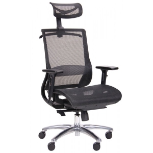Крісло офісне AMF Coder Black Alum Black