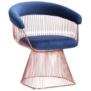 Стілець кухоний AMF Roller Rose Gold Royal Blue