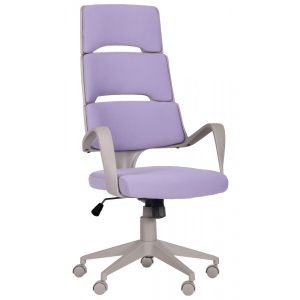 Крісло офісне AMF Spiral Grey бузковий