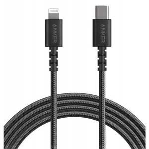 Кабель синхронізації даних Anker Powerline Select+ USB-C to Lightning - 1.8 м V3 Black (A8618H11)