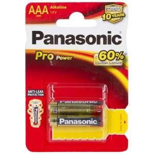 Батарейка тип AAA Panasonic Pro Power AAA/LR03 BLI 2 (LR03XEG/2BPR/LR03XEG/2BP)