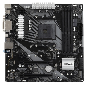 Уцінка - Материнська плата ASRock AMD AM4 A320 4DDR4 2PCIex16 2M.2 TypeC mATX (A320M PRO4-F) ##