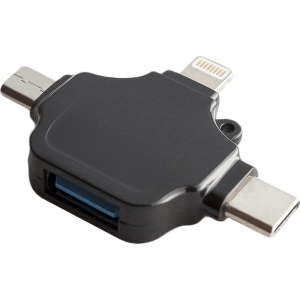 Перехідник XOKO AC-330 3.0 USB Type-C/MicroUSB/Lightning