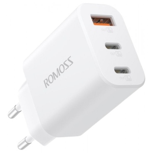 Мережевий зарядний пристрій Romoss 2C1A 30W White (AC30RB-H3-214H)