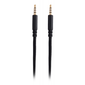 Кабель 3.5 мм -3.5 мм Hator 1.0м х3.5мм male-male Black (ACC-211)