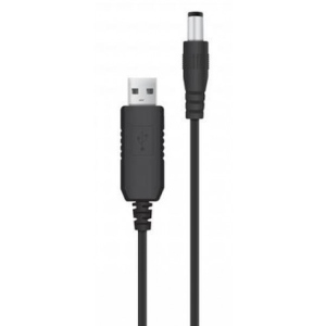 Кабель живлення ACCLAB USB-A DC 5.5х2.1mm  9В/1A Black (1283126552830)