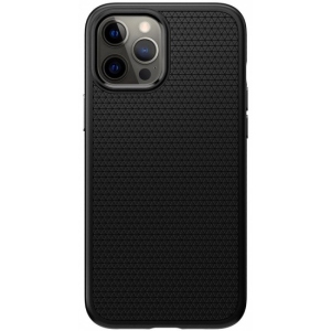Чохол для смартфону Spigen iPhone 12 Pro Max Case Liquid Air Matte Black (ACS01617)