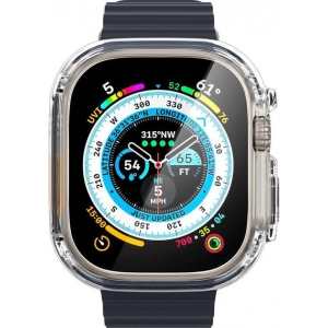 Чехол-бампер для смарт-годинника Spigen for Apple Watch Ultra (49mm) Ultra Hybrid Crystal Clear (ACS05459)