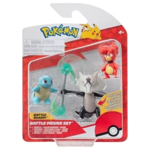 Набір ігрових фігурок Pokemon W19 - МАГБІ, СКВІРТЛ, АЛОЛА МАРОВАК (PKW3600)