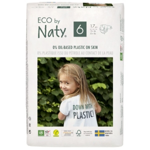 Одноразові підгузки Eco By Naty Органічні Розмір 6 (16+ кг) 17 шт. (178419)