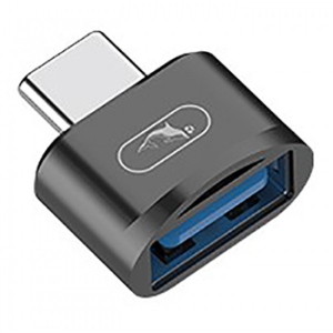Перехідник аудіо SkyDolphin OT05 Mini USB Type-C - USB (M/F) Black (ADPT-00029)