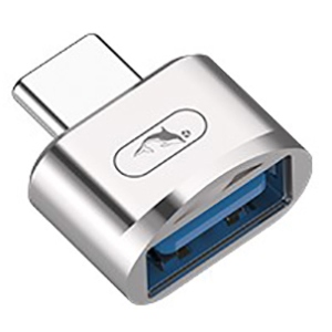 Перехідник аудіо SkyDolphin OT05 Mini USB Type-C - USB (M/F) silver (ADPT-00030)