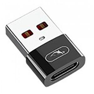Перехідник аудіо SkyDolphin OT08 Mini USB Type-C - USB (F/M) Black (ADPT-00031)