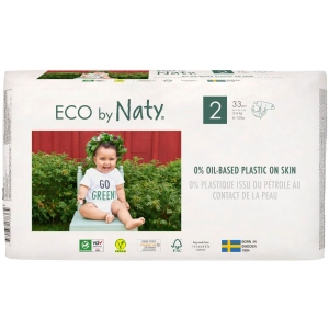 Одноразові підгузки Eco By Naty Органічні Розмір 2 (3-6 кг) 33 шт. (178365) купити
