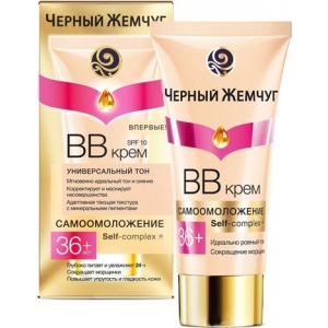 Крем для обличчя Черный Жемчуг ВВ-крем 36+ Зволожуючий для всих типів шкіри 45мл