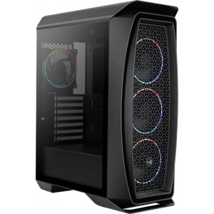 Корпус AEROCOOL One Eclipse ARGB Tempered Glass (Aero One Eclipse-G-BK-v1) Black без БП