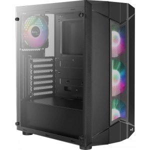 Корпус AEROCOOL PGS Sentinel Black (Sentinel-G-BK-v1) без БП