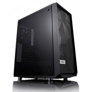 Корпус Fractal design ATX без БЖ Meshify C Black TG Meshify C Blackout TG (FD-CA-MESH-C-BKO-TGL)