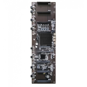 Материнська плата AFOX CPU ON-BOARD, Embedded Intel Celeron 847/1007u 1xDDR3L HDMI 170mm x 570mm 8xPCI-Ex16 Mining edition (AFHM65-ETH8EX)