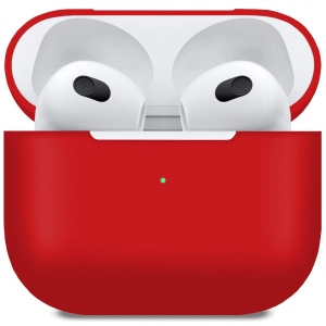 Чохол для навушників MakeFuture Apple AirPods 3 Silicone Red (MCL-AA3RD)