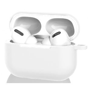 Чохол для навушників MakeFuture Apple AirPods Pro Silicone White (MCL-AAPWH)