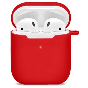 Чохол для навушників MakeFuture Apple AirPods 1/2 Silicone Red (MCL-AA1/2RD)