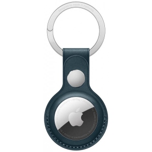 Чохол для бездротового маяка Apple AirTag Leather Key Ring - Baltic Blue (MHJ23)