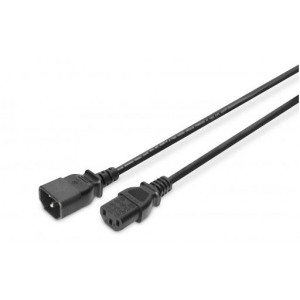 Кабель живлення Digitus C14/M - C13/F 5.0m Black (AK-440201-050-S)
