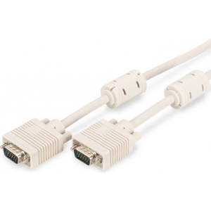 Кабель Digitus VGA HD15 M/M 5.0 m 2xferrite (AK-310103-050-E)