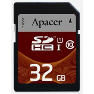 Карта пам'яті Apacer SDHC 32GB UHS-I Class 10 (AP32GSDHC10U1-R)