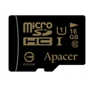 Карта пам'яті Apacer microSDHC 16 Gb UHS-I U1 + adapter (AP16GMCSH10U1-R)