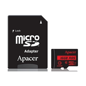 Карта пам'яті Apacer microSDHC 16GB UHS-I U1 + adapter (AP16GMCSH10U5-R)