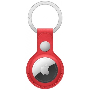 Чохол для бездротового маяка Apple AirTag Leather Key Ring - (PRODUCT)RED (MK103)
