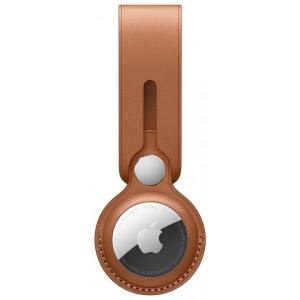 Чохол для бездротового маяка Apple AirTag Leather Loop - Saddle Brown (MX4A2)