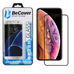 Захисне скло для смартфону BeCover Apple iPhone X/XS Black (702622)