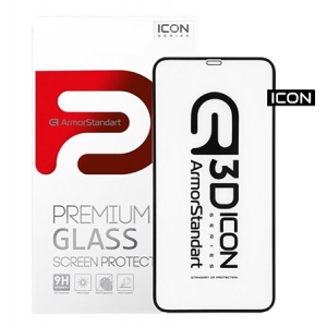 Захисне скло для смартфону Armorstandart Icon for Apple iPhone 11 Pro Max/XS Max Black 0.33mm 3D (ARM55717-GI3D-BK)