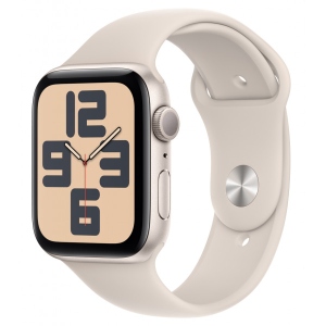 Смарт-годинник Apple Watch SE GPS 44mm Starlight Aluminium Case with Starlight Sport Band - M/L