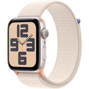 Смарт-годинник Apple Watch SE GPS 44mm Starlight Aluminium Case with Starlight Sport Loop