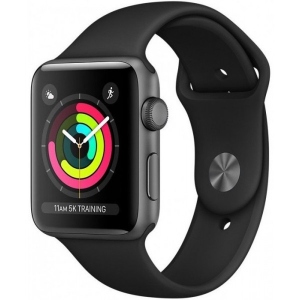 Смарт-годинник Apple Watch Series 3 38mm Space Grey Aluminium Case with Black Sport Band