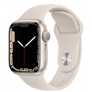 Уцінка - Смарт-годинник Apple Watch Series 7 45mm Starlight Aluminium Case with Starlight Sport Band #
