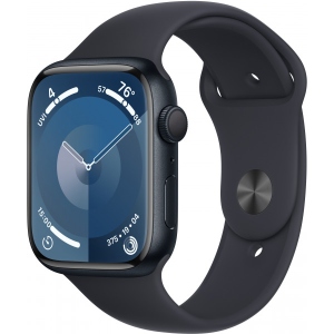 Смарт-годинник Apple Watch Series 9 GPS 45mm Midnight Aluminium Case with Midnight Sport Band - S/M