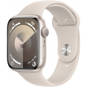Смарт-годинник Apple Watch Series 9 GPS 45mm Starlight Aluminium Case with Starlight Sport Band - M/L