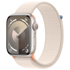 Смарт-годинник Apple Watch Series 9 GPS 45mm Starlight Aluminium Case with Starlight Sport Loop