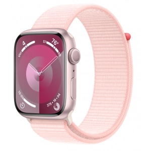 Смарт-годинник Apple Watch Series 9 GPS 41mm Pink Aluminium Case with Light Pink Sport Loop