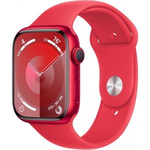 Смарт-годинник Apple Watch Series 9 GPS 45mm (PRODUCT)RED Aluminium Case with (PRODUCT)RED Sport Band - S/M